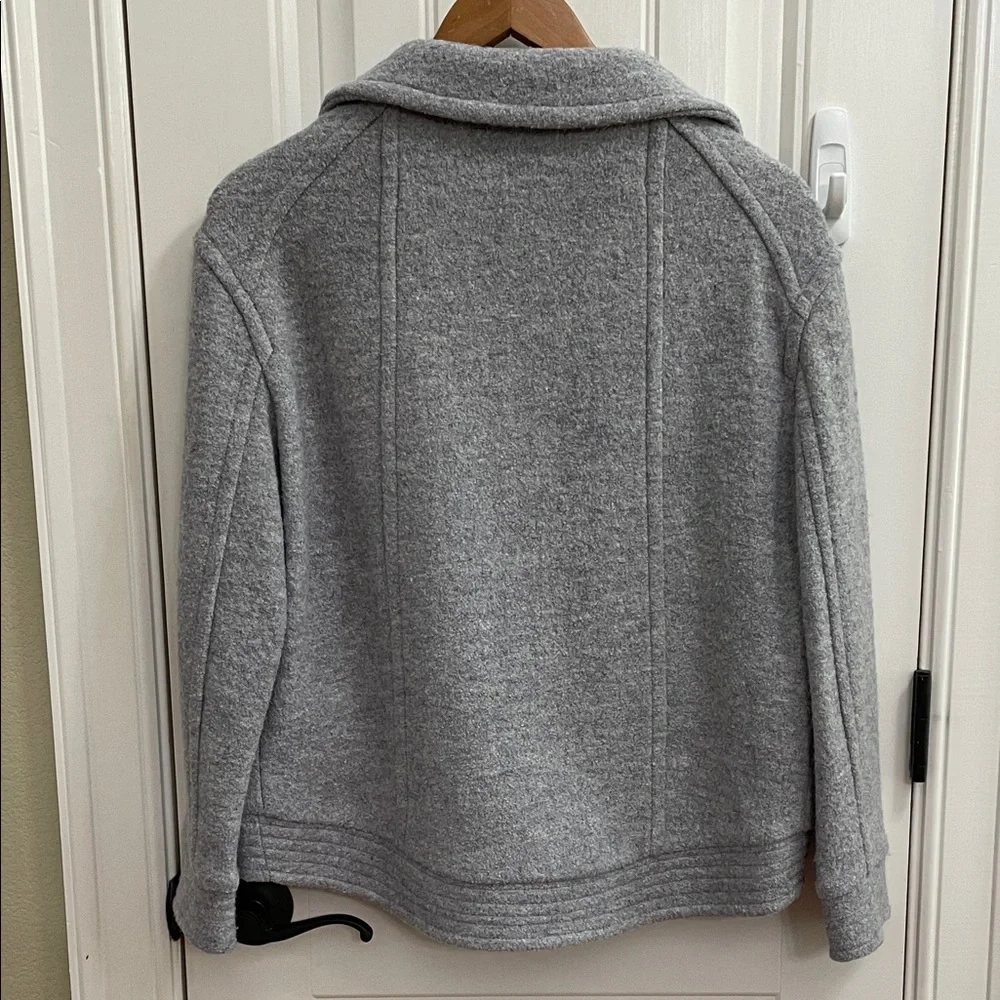 Banana Republic Oversized Light Blue Wool Blend Jacket.
